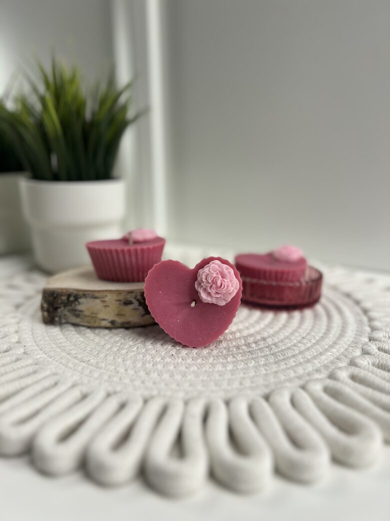 Rozā sirds komplekts