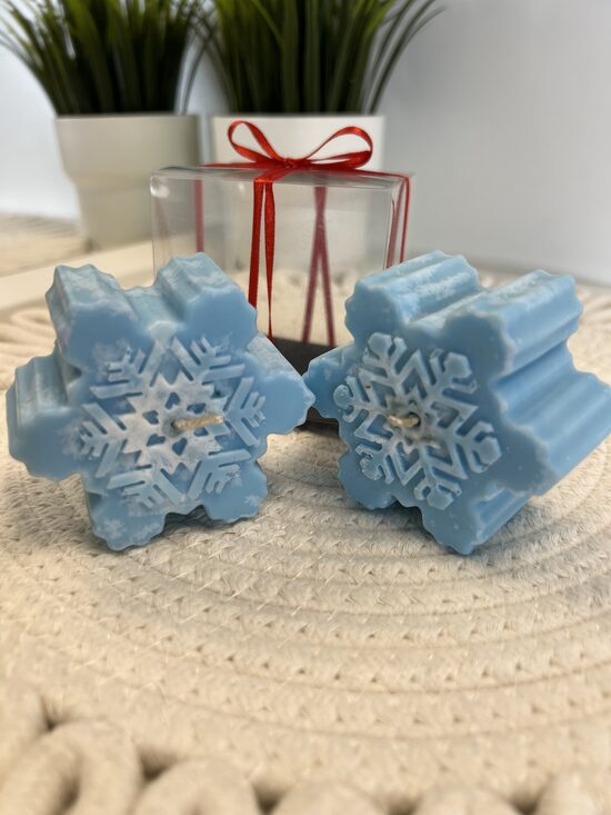 Zilu sniegpārsliņu komplekts